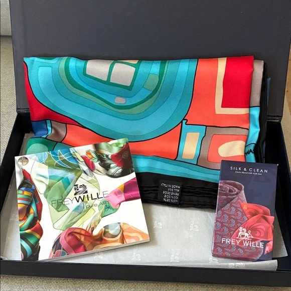 Multicolor Silk Scarf - Picture 3 of 5